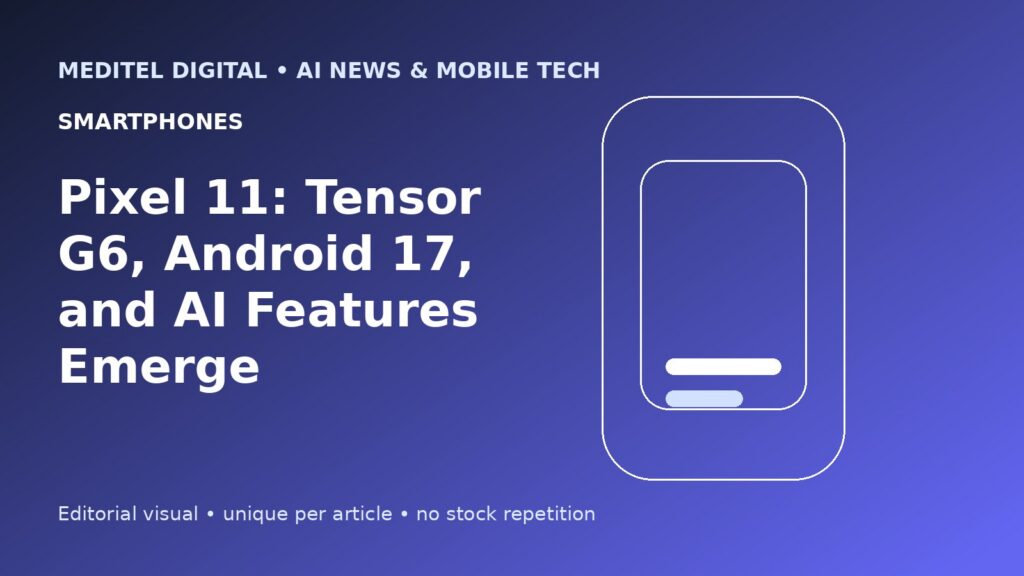 Editorial image for Pixel 11: Tensor G6, Android 17, and AI Features Emerge (Smartphones)