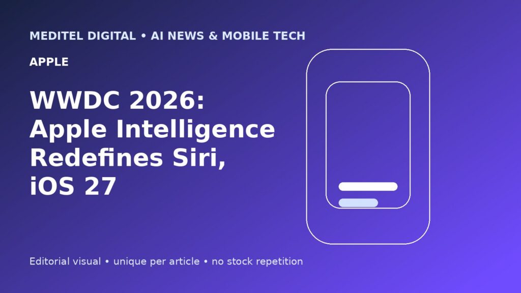 Editorial image for WWDC 2026: Apple Intelligence Redefines Siri, iOS 27 (Apple)