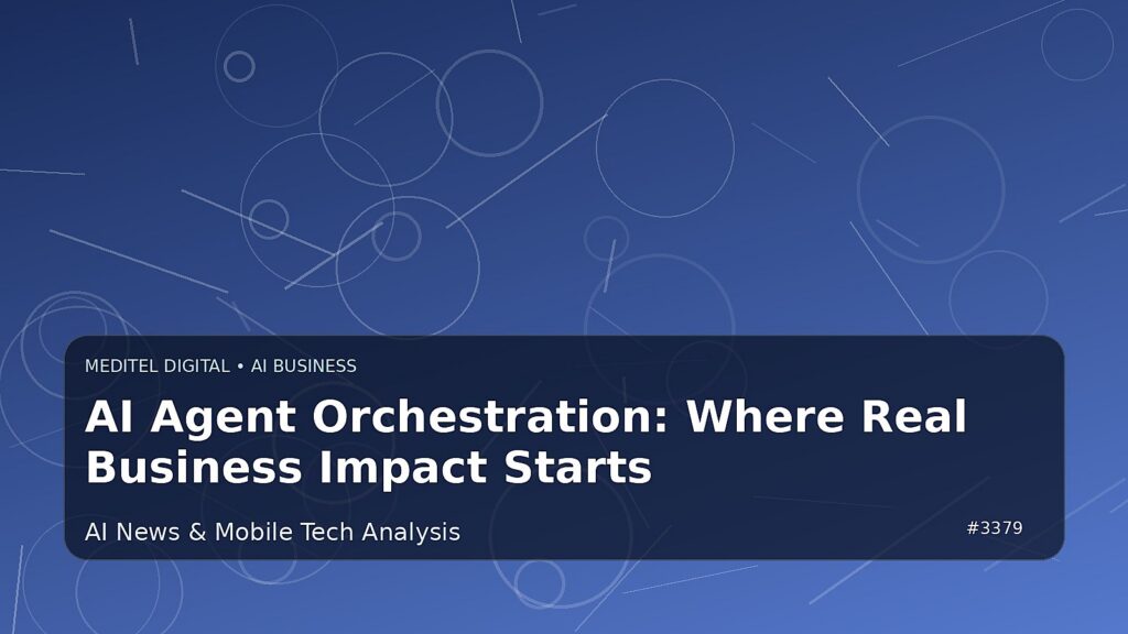 AI Agent Orchestration: Where Real Business Impact Starts — Meditel Digital editorial image