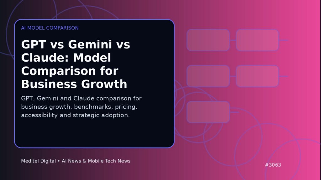 GPT vs Gemini vs Claude: Model Comparison for Business Growth: ai model comparison editorial illustration