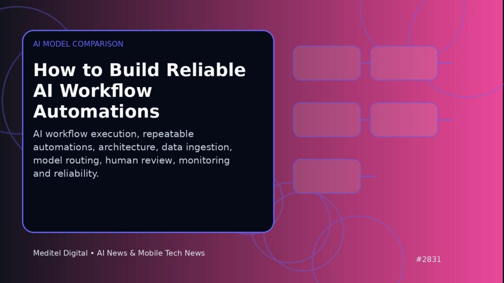 How to Build Reliable AI Workflow Automations: ai model comparison editorial illustration